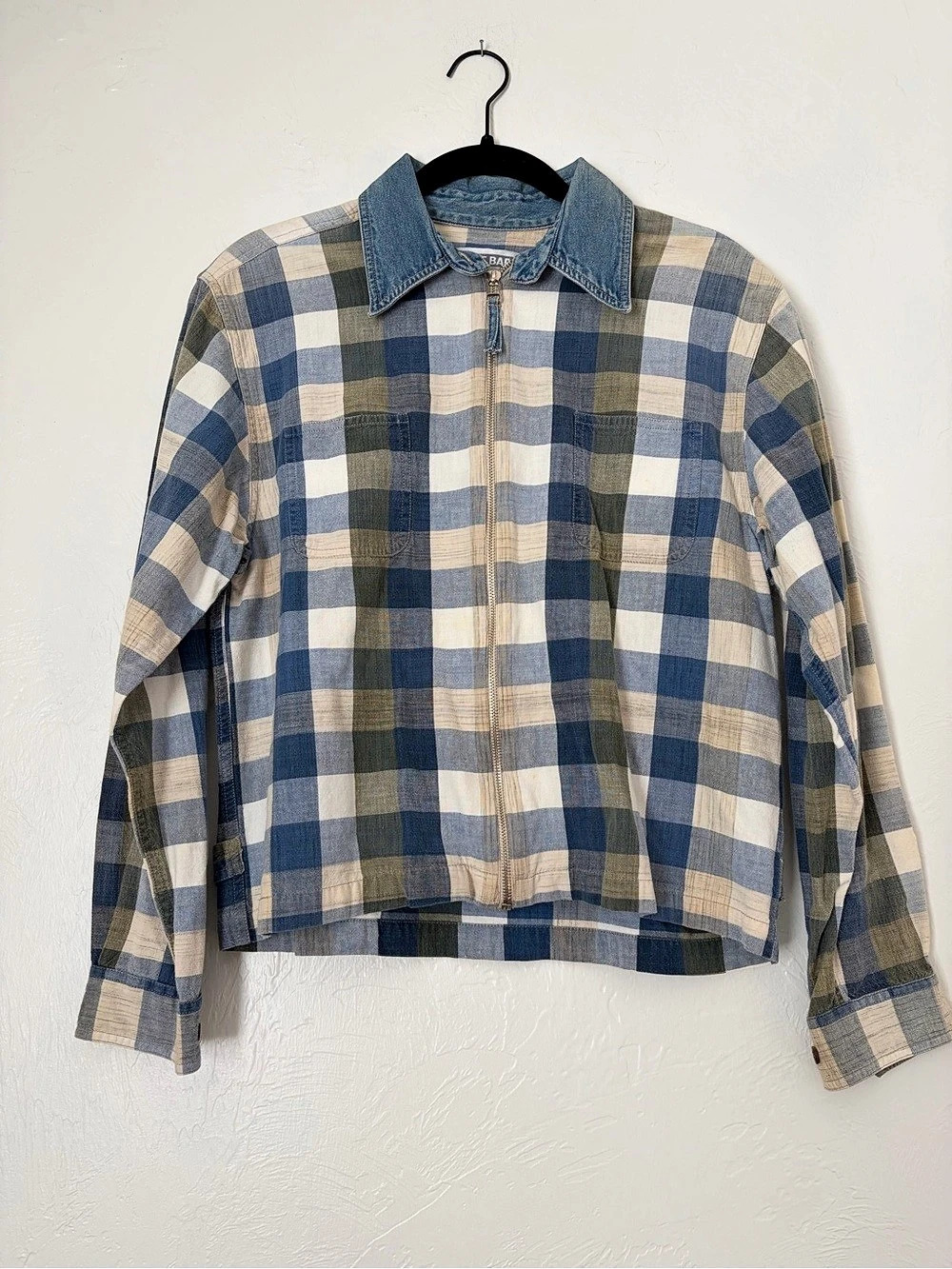 Vintage 90’s Women’s Dress Barn Plaid Cotton Shirt Jacket Size Medium
